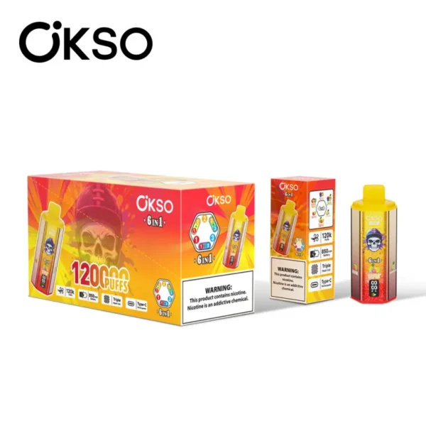 OKSO 120K Tiri Migliore Negozio di Vape Monouso 6 in 1 120000 Spedizione Gratuita