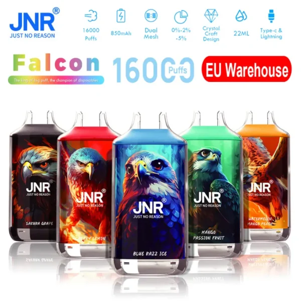 Puff 16k JNR 16000 Puffs Falcon Crystal Vape Usa e Getta a Penna Spedizione Gratuita da Magazzino UE