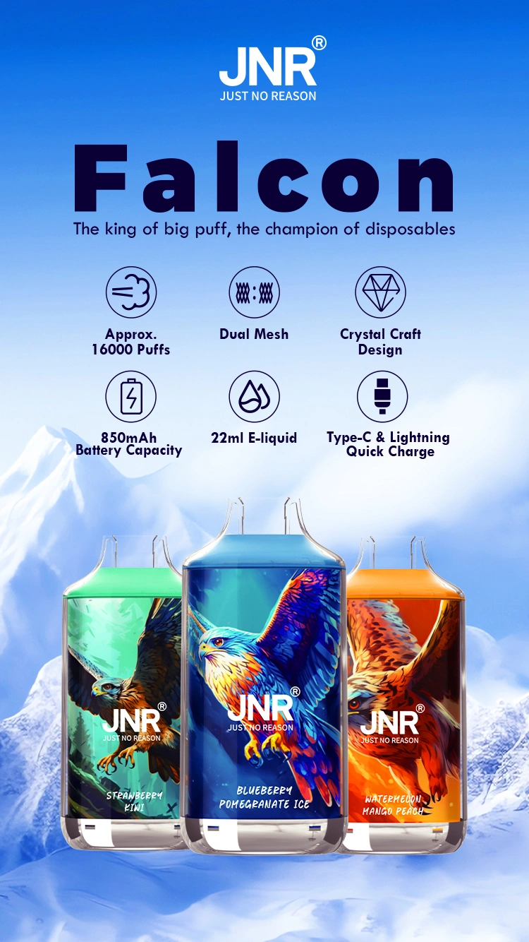 Puff 16k JNR 16000 Puffs Falcon Crystal Vape Usa e Getta a Penna Spedizione Gratuita da Magazzino UE
