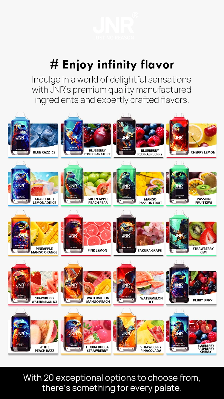 Puff 16k JNR 16000 Puffs Falcon Crystal Vape Usa e Getta a Penna Spedizione Gratuita da Magazzino UE