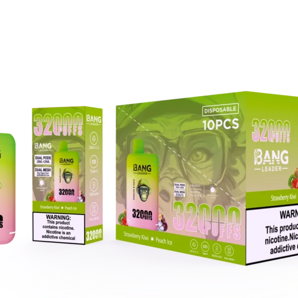Puff Bang Leader 32k vape usa e getta 2 in 1 vendita al dettaglio e all’ingrosso con spedizione gratuita