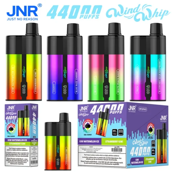 Puff 44k JNR 44000 Tiri Windwhip Vape Usa e Getta 2 in 1 Negozio di Svapo Spedizione Gratuita