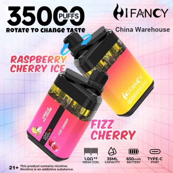 Puff EU Hifancy Twins 35000 Puff 35K Vape Monouso Vendita all’Ingrosso Spedizione Gratuita 3–7 Giorni Lavorativi
