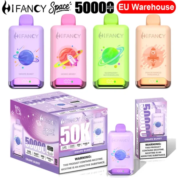 Puff EU Vape Hifancy 50000 Puff Vape Monouso 50K Vendita all’Ingrosso Consegna in 3–7 Giorni Lavorativi