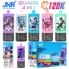 Puff JNR 120K Quads 120000 Tiri Vape Usa e Getta 4 in 1 Negozio di Svapo Ingrosso Spedizione Gratuita