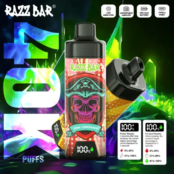 Razz Bar 40k Tiri Sigaretta Elettronica Monouso Con Schermo Intelligente Spedizione Gratuita