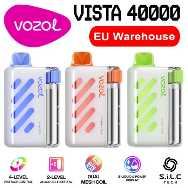 Vozol Vista 40000 Puff 40k Vape Monouso Negozio Spedizione Gratuita Magazzino UE