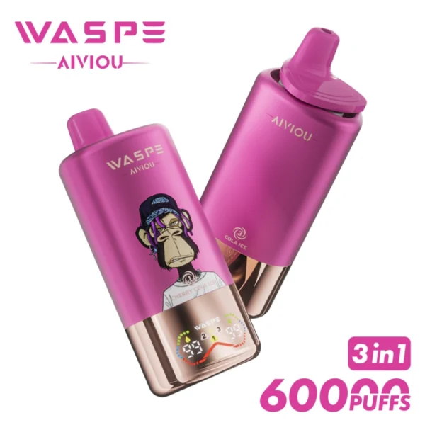 WASPE 60000 Tiri 3 in 1 Sigaretta Elettronica Monouso AIVIOU Spedizione Gratuita Magazzino UE