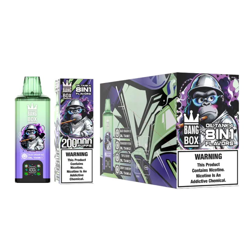 8 in 1 Vape Bang Box 200k Tiri Sigaretta Elettronica Usa E Getta Ingrosso Spedizione Gratuita 2 8 in 1 Vape Bang Box 200k Tiri Sigaretta Elettronica Usa E Getta Ingrosso Spedizione Gratuita