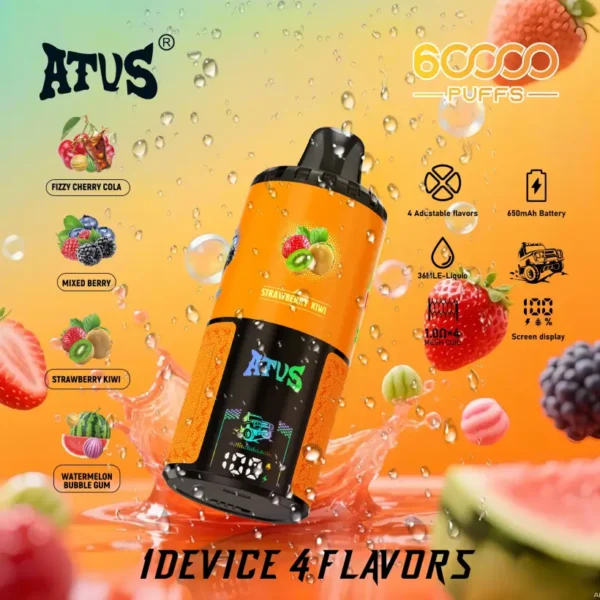 ATVS 60000 Puffs 60k 4 in 1 Miglior Vape Monouso all’Ingrosso Spedizione Gratuita 15 ATVS 60000 Puffs 60k 4 in 1 Miglior Vape Monouso all’Ingrosso Spedizione Gratuita