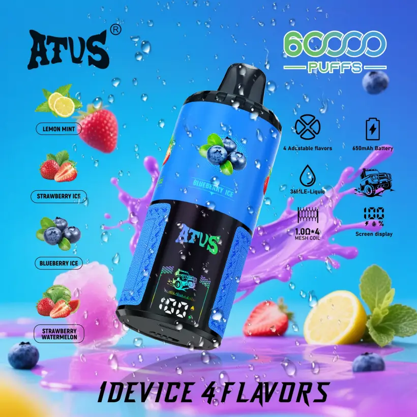 ATVS 60000 Puffs 60k 4 in 1 Miglior Vape Monouso all’Ingrosso Spedizione Gratuita 7 ATVS 60000 Puffs 60k 4 in 1 Miglior Vape Monouso all’Ingrosso Spedizione Gratuita