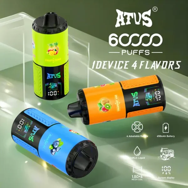 ATVS 60000 Puffs 60k 4 in 1 Miglior Vape Monouso all’Ingrosso Spedizione Gratuita 12 ATVS 60000 Puffs 60k 4 in 1 Miglior Vape Monouso all’Ingrosso Spedizione Gratuita