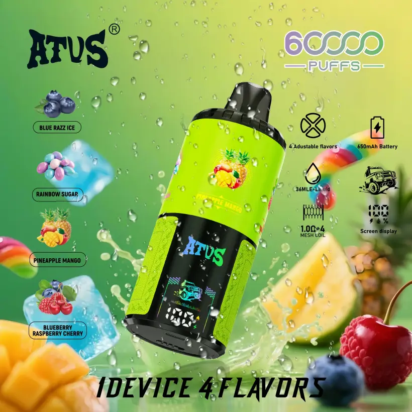 ATVS 60000 Puffs 60k 4 in 1 Miglior Vape Monouso all’Ingrosso Spedizione Gratuita 3 ATVS 60000 Puffs 60k 4 in 1 Miglior Vape Monouso all’Ingrosso Spedizione Gratuita