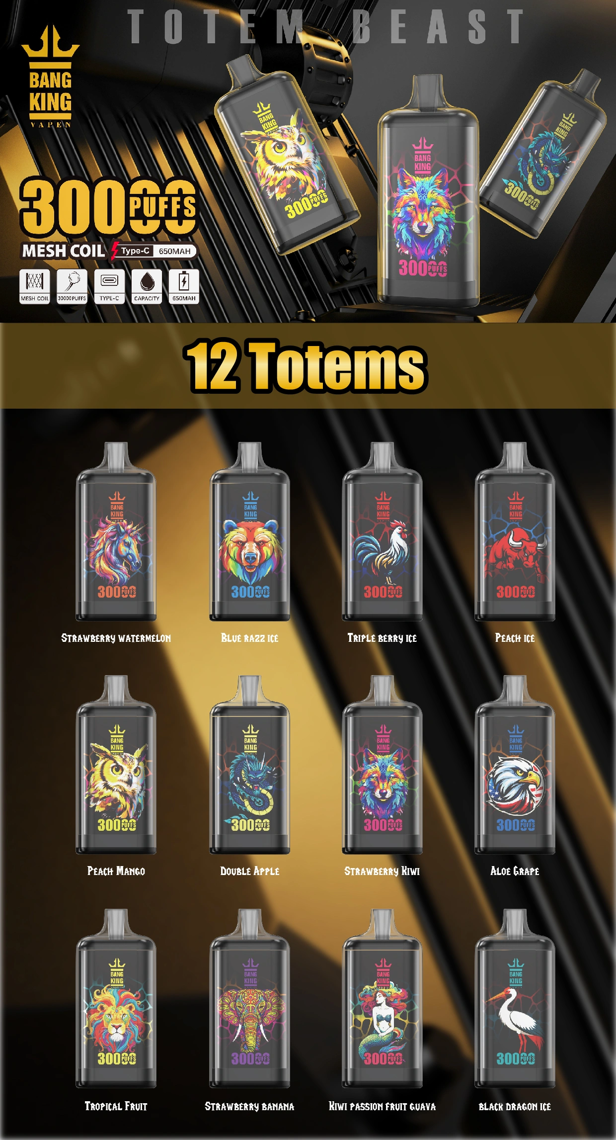 EU Puff Bang King 30000 tiri 30k Crystal sigaretta elettronica usa e getta consegna in 3–7 giorni lavorativi 16 EU Puff Bang King 30000 tiri 30k Crystal sigaretta elettronica usa e getta consegna in 3–7 giorni lavorativi