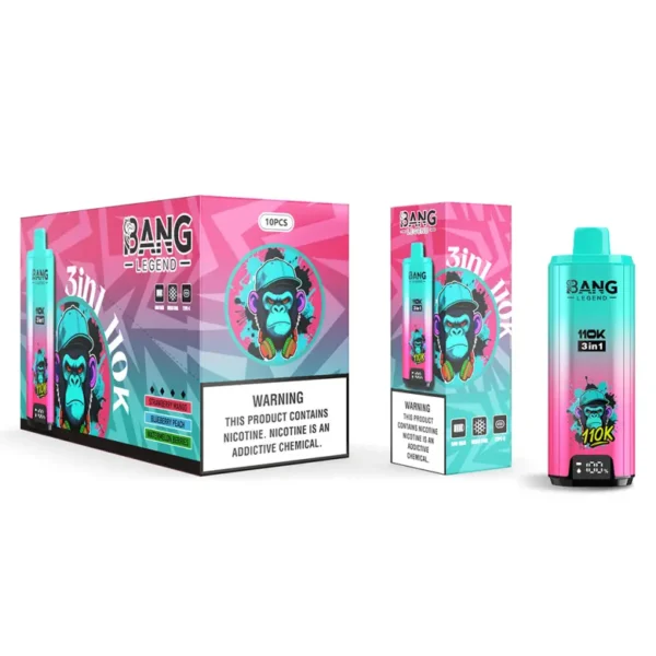 Bang Legend 110k Tiri 110000 3 in 1 Vape Usa e Getta 3 a 7 Giorni Lavorativi Magazzino UE