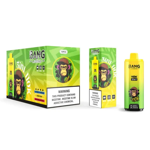 Bang Legend 110k Tiri 110000 3 in 1 Vape Usa e Getta 3 a 7 Giorni Lavorativi Magazzino UE