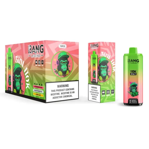 Bang Legend 110k Tiri 110000 3 in 1 Vape Usa e Getta 3 a 7 Giorni Lavorativi Magazzino UE