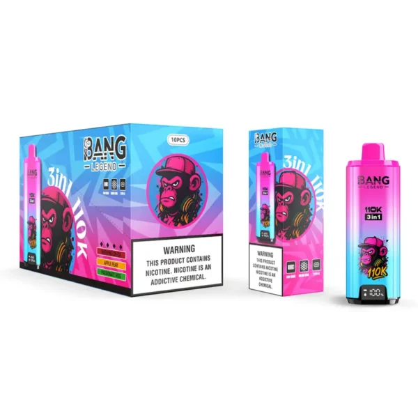 Bang Legend 110k Tiri 110000 3 in 1 Vape Usa e Getta 3 a 7 Giorni Lavorativi Magazzino UE