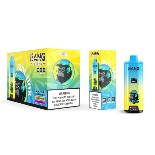 Bang Legend 110k Tiri 110000 3 in 1 Vape Usa e Getta 3 a 7 Giorni Lavorativi Magazzino UE