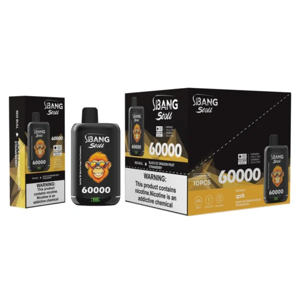 Bang Stoll 60k Puffs 2 in 1 Vape Usa e Getta Ricaricabile 60000 Spedizione Gratuita