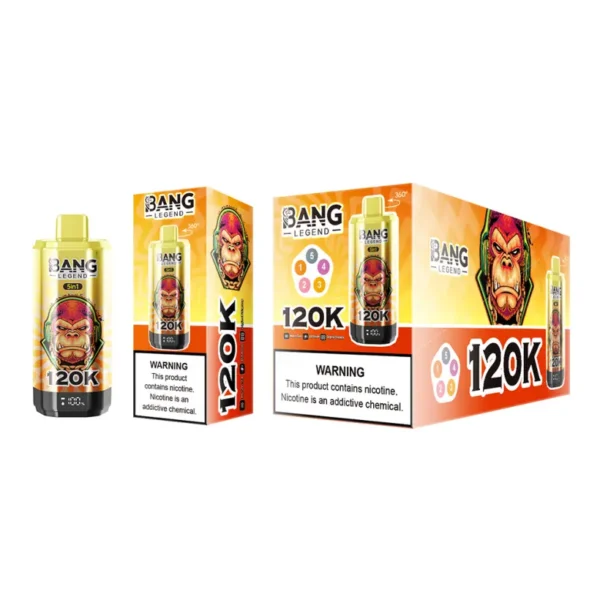 EU Puff 120000 Bang Legend 120k 5 in 1 Migliore Vape Usa e Getta Lunga Durata Spedizione Gratuita