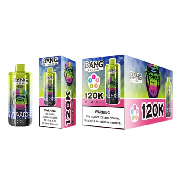 EU Puff 120000 Bang Legend 120k 5 in 1 Migliore Vape Usa e Getta Lunga Durata Spedizione Gratuita