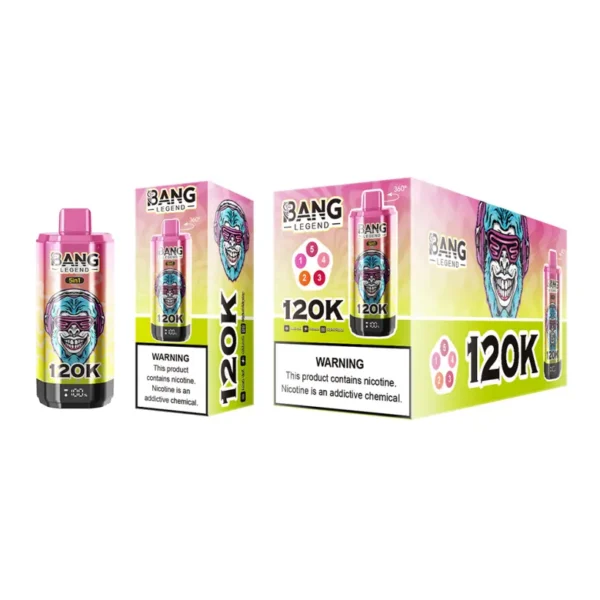 EU Puff 120000 Bang Legend 120k 5 in 1 Migliore Vape Usa e Getta Lunga Durata Spedizione Gratuita