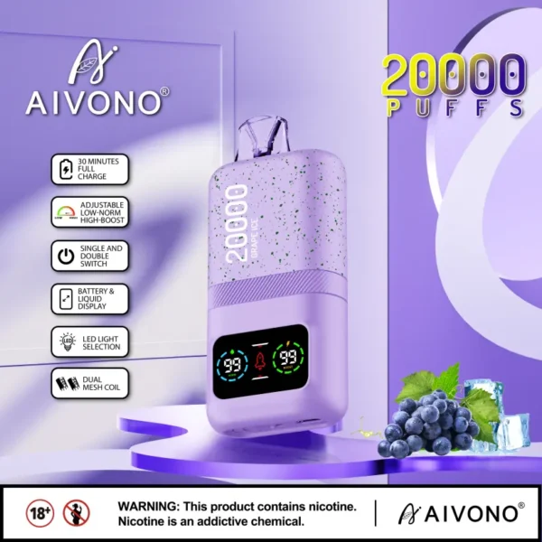 EU Puff 20K Aivono 20000 Puffs Vape Monouso All’Ingrosso Con Spedizione Gratuita