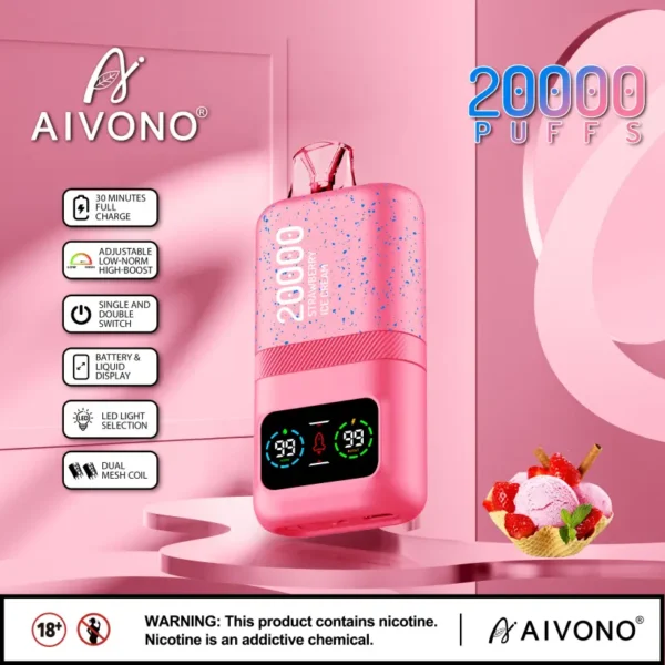EU Puff 20K Aivono 20000 Puffs Vape Monouso All’Ingrosso Con Spedizione Gratuita