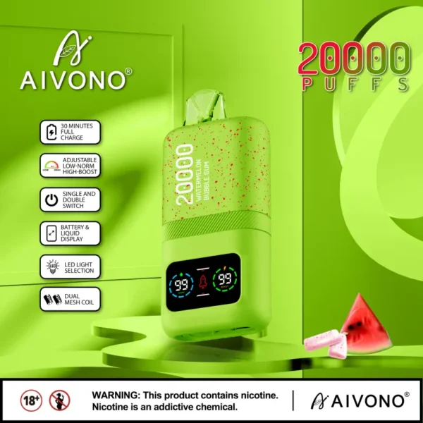 EU Puff 20K Aivono 20000 Puffs Vape Monouso All’Ingrosso Con Spedizione Gratuita