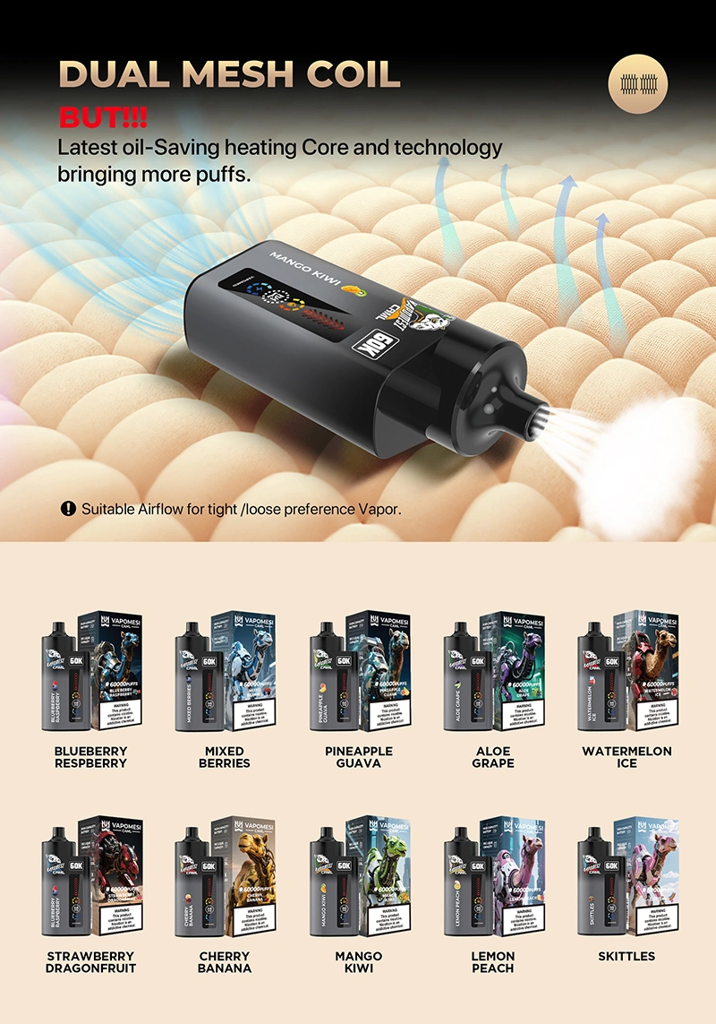 EU Puff 60000 Vapomesi 60k Puffs Caml Miglior Vape Usa E Getta Spedizione Gratuita