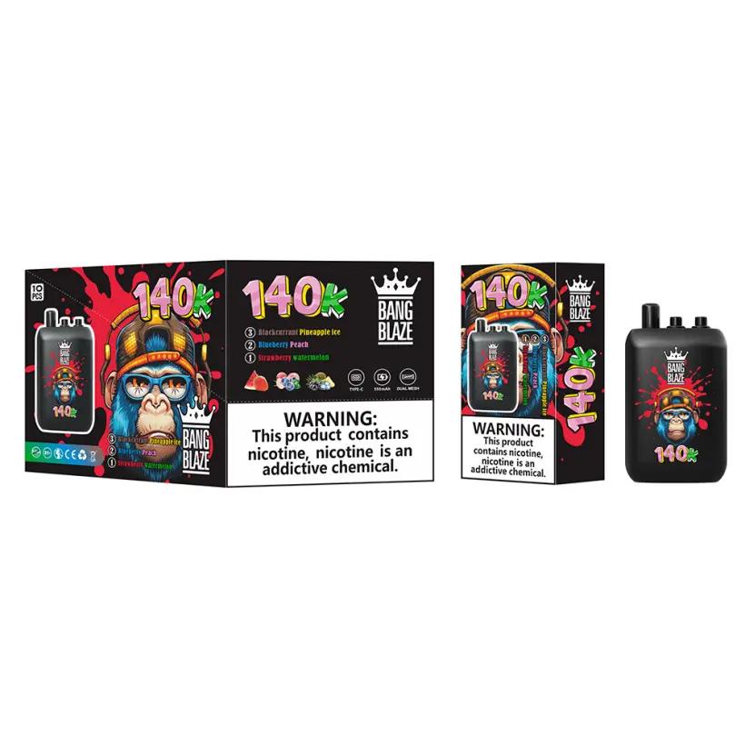 EU Vape Bang Blaze 140k Puffs 3 in 1 Vape Usa e Getta Ricaricabile 140000 tiri Spedizione Gratuita 5 EU Vape Bang Blaze 140k Puffs 3 in 1 Vape Usa e Getta Ricaricabile 140.000 tiri Spedizione Gratuita