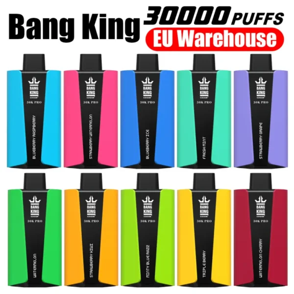 EU Vape Bang King 30k Puffs Pro 30000 Sigaretta Elettronica Usa e Getta con Consegna Rapida e Spedizione Gratuita