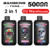 EU Vape Bang King 50000 Tiri Twins 50k 2 in 1 Sigaretta Elettronica Usa e Getta Consegna 3 a 7 Giorni Lavorativi