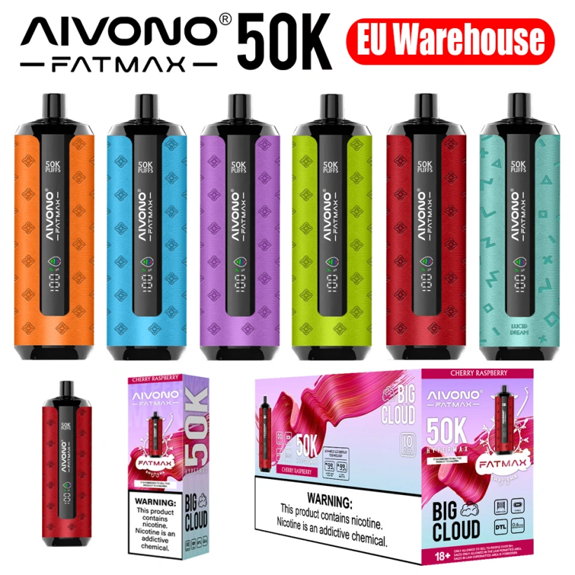 Magazzino UE Aivono Fatmax 50k Puffs 50000 Shisha Vape Usa e Getta Grande Nuvola 1 Magazzino UE Aivono Fatmax 50k Puffs 50000 Shisha Vape Usa e Getta Grande Nuvola
