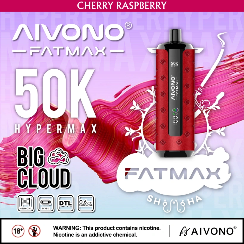 Magazzino UE Aivono Fatmax 50k Puffs 50000 Shisha Vape Usa e Getta Grande Nuvola 2 Magazzino UE Aivono Fatmax 50k Puffs 50000 Shisha Vape Usa e Getta Grande Nuvola