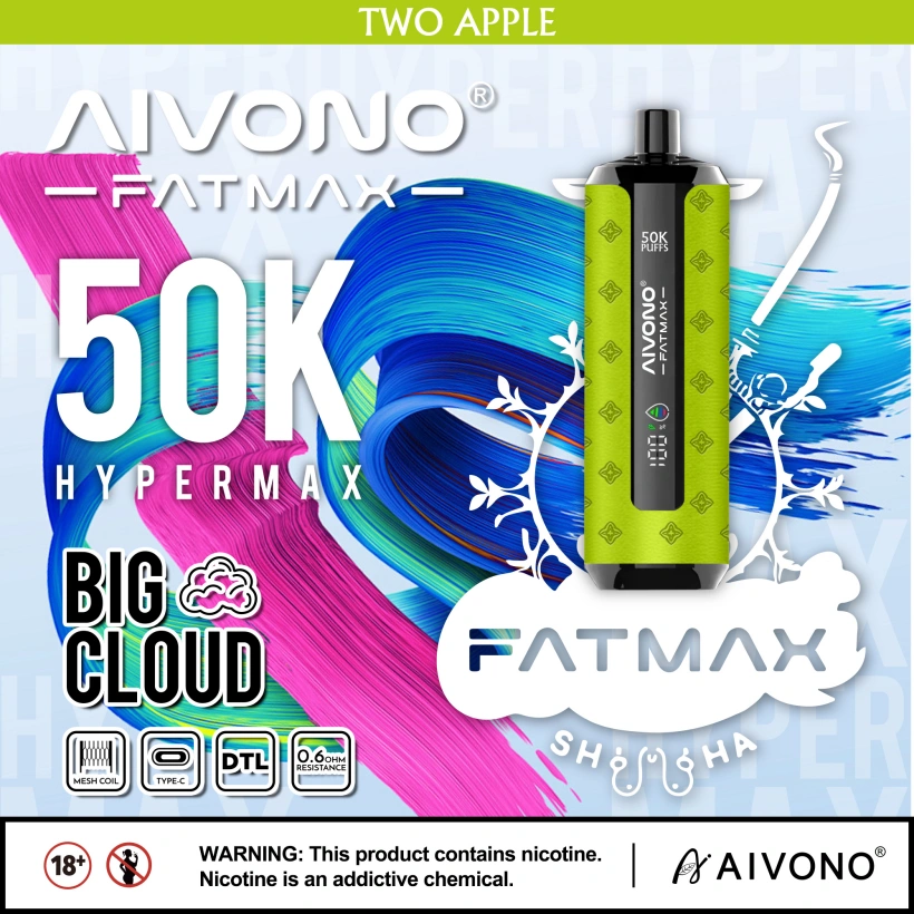 Magazzino UE Aivono Fatmax 50k Puffs 50000 Shisha Vape Usa e Getta Grande Nuvola 8 Magazzino UE Aivono Fatmax 50k Puffs 50000 Shisha Vape Usa e Getta Grande Nuvola