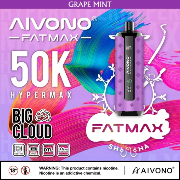 Magazzino UE Aivono Fatmax 50k Puffs 50000 Shisha Vape Usa e Getta Grande Nuvola 14 Magazzino UE Aivono Fatmax 50k Puffs 50000 Shisha Vape Usa e Getta Grande Nuvola