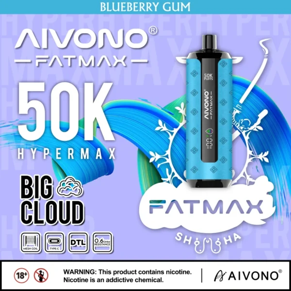 Magazzino UE Aivono Fatmax 50k Puffs 50000 Shisha Vape Usa e Getta Grande Nuvola 13 Magazzino UE Aivono Fatmax 50k Puffs 50000 Shisha Vape Usa e Getta Grande Nuvola