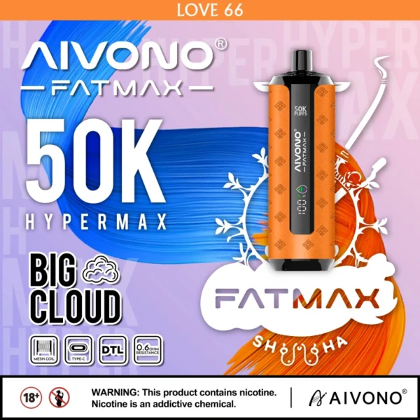 Magazzino UE Aivono Fatmax 50k Puffs 50000 Shisha Vape Usa e Getta Grande Nuvola 12 Magazzino UE Aivono Fatmax 50k Puffs 50000 Shisha Vape Usa e Getta Grande Nuvola