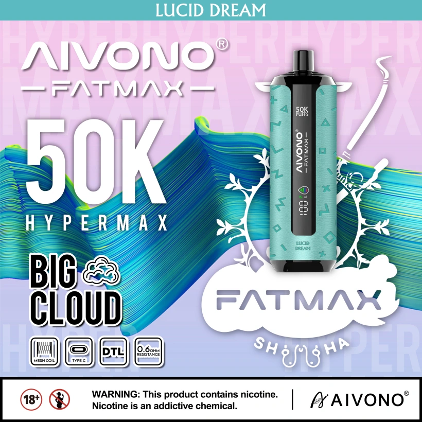 Magazzino UE Aivono Fatmax 50k Puffs 50000 Shisha Vape Usa e Getta Grande Nuvola 4 Magazzino UE Aivono Fatmax 50k Puffs 50000 Shisha Vape Usa e Getta Grande Nuvola
