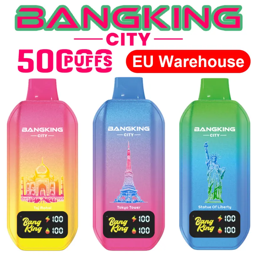 Magazzino UE Bang King 50k Puffs City Vape Usa e Getta 50000 Spedizione Gratuita 3-7 Giorni Lavorativi 1 Magazzino UE Bang King 50k Puffs City Vape Usa e Getta 50000 Spedizione Gratuita 3-7 Giorni Lavorativi