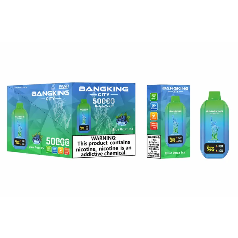 Magazzino UE Bang King 50k Puffs City Vape Usa e Getta 50000 Spedizione Gratuita 3-7 Giorni Lavorativi 5 Magazzino UE Bang King 50k Puffs City Vape Usa e Getta 50000 Spedizione Gratuita 3-7 Giorni Lavorativi