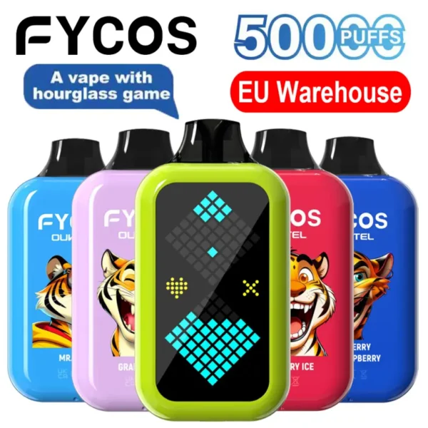 FYCOS 50K Puffs con Gioco della Clessidra Vape Usa e Getta 50000 Magazzino UE