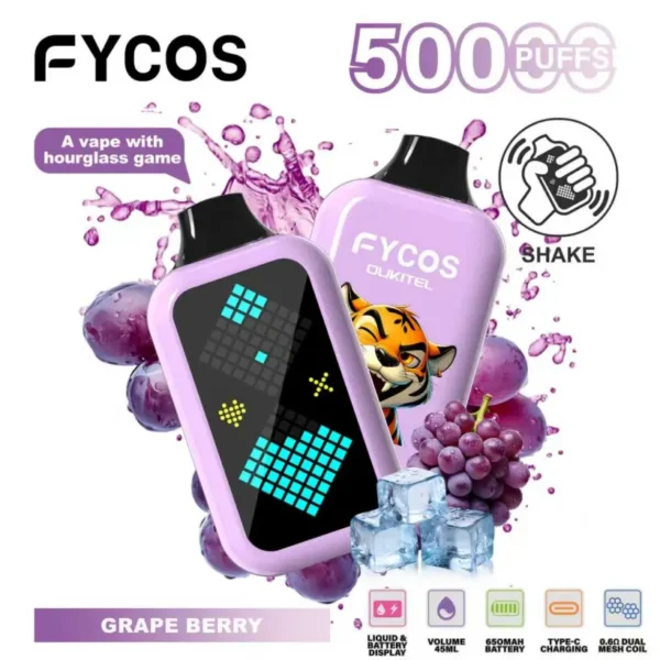 FYCOS 50K Puffs con Gioco della Clessidra Vape Usa e Getta 50000 Magazzino UE