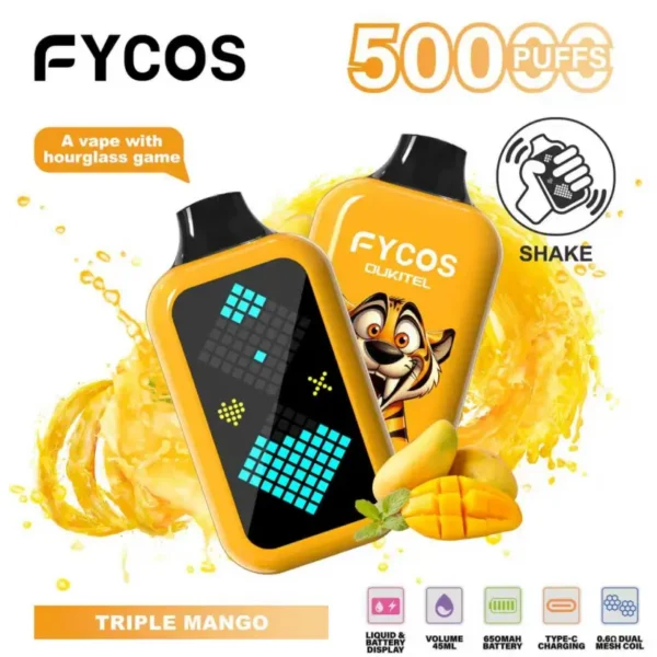 FYCOS 50K Puffs con Gioco della Clessidra Vape Usa e Getta 50000 Magazzino UE