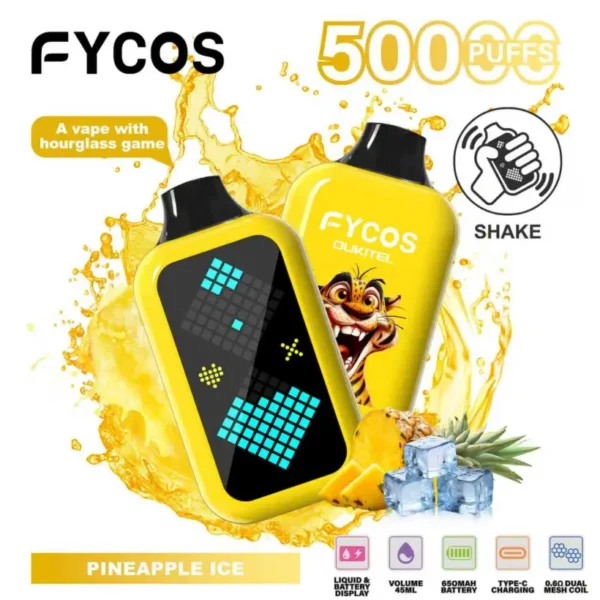 FYCOS 50K Puffs con Gioco della Clessidra Vape Usa e Getta 50000 Magazzino UE