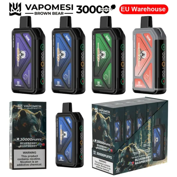 Vapomesi 30k Puffs Brown Bear Vape Usa E Getta 30000 Spedizione Gratuita Magazzino UE