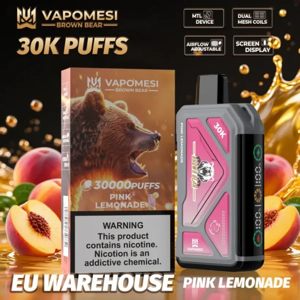 Vapomesi 30k Puffs Brown Bear Vape Usa E Getta 30000 Spedizione Gratuita Magazzino UE