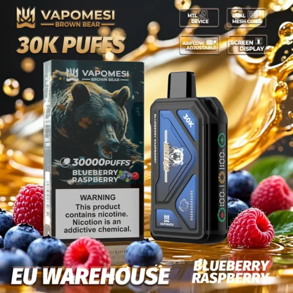 Vapomesi 30k Puffs Brown Bear Vape Usa E Getta 30000 Spedizione Gratuita Magazzino UE